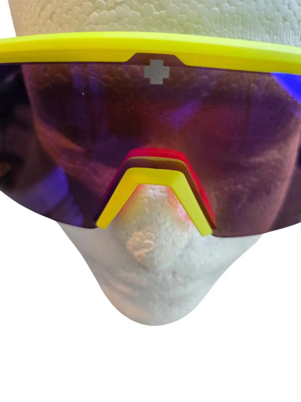 Spy Optics Monolith 5050 MT Neon Yellow Sunglasses with Purple Lens